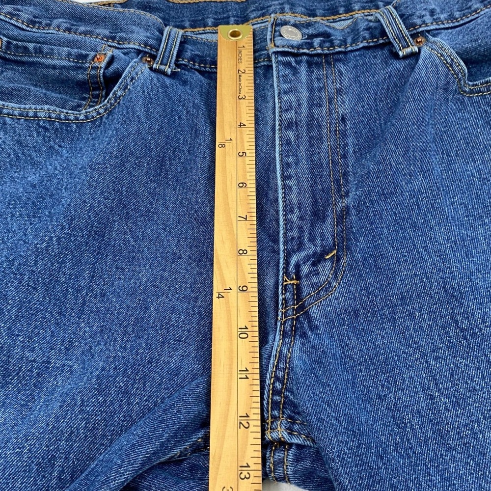 Levis 550 Straight Leg Jeans Mens Size 36 x 32.5 Blue Medium Wash Denim‎ Pants - Picture 10 of 12